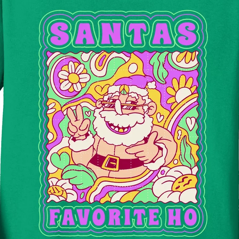 Santas Favorite Ho Kids Long Sleeve Shirt