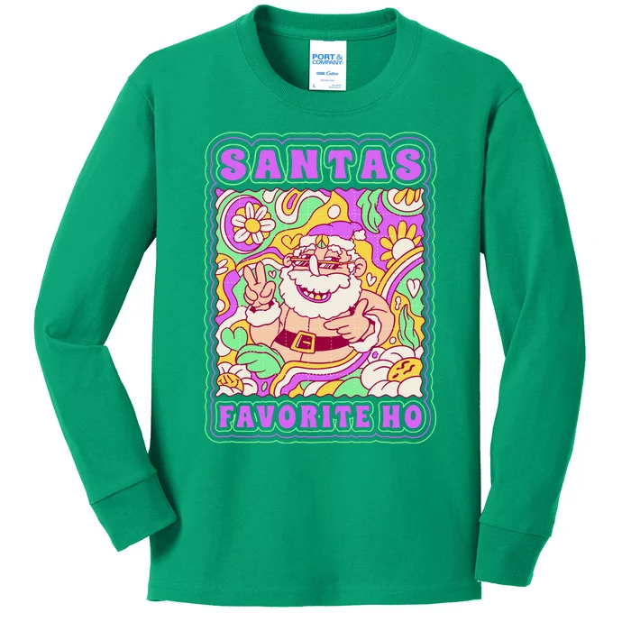 Santas Favorite Ho Kids Long Sleeve Shirt