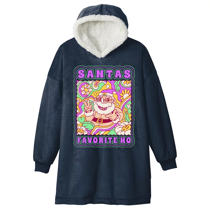 Santas Favorite Ho Hooded Wearable Blanket