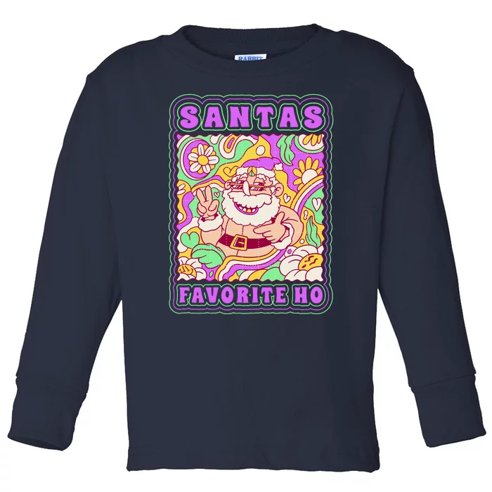 Santas Favorite Ho Toddler Long Sleeve Shirt