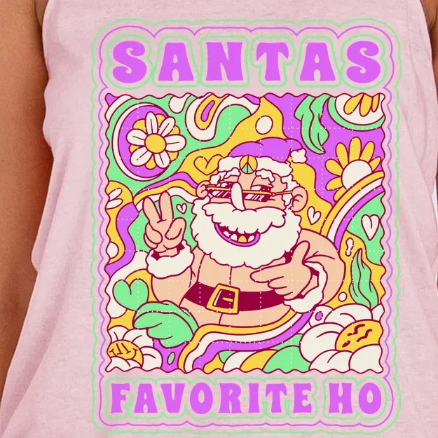 Santas Favorite Ho Women's Knotted Racerback Tank