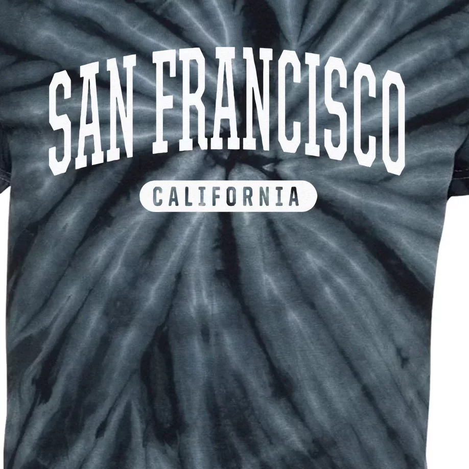 San Francisco Hoodie Swea College University Style Kids Tie-Dye T-Shirt