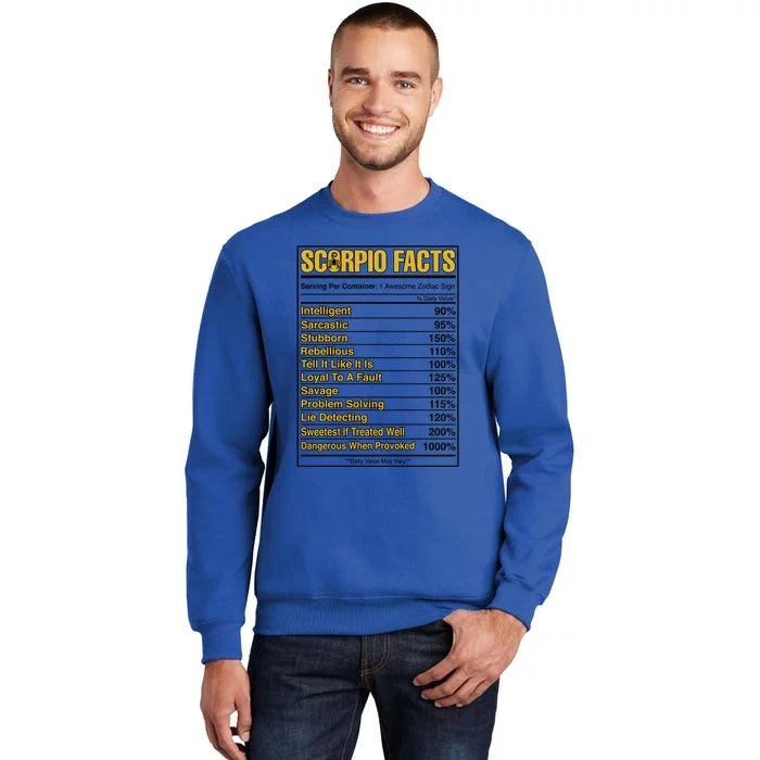 Scorpio Facts Horoscope Birthday Celebrant Meaningful Gift Sweatshirt