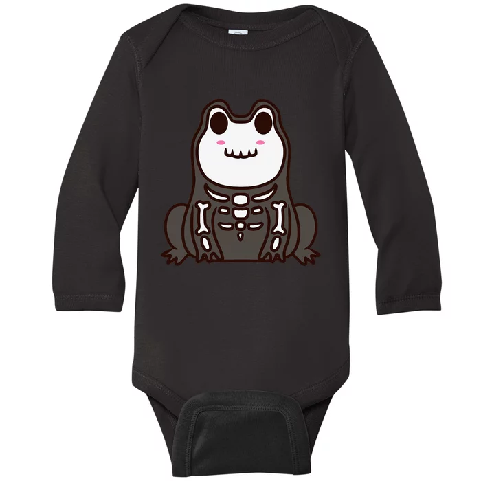 Spooky Frog Halloween Decor Baby Long Sleeve Bodysuit