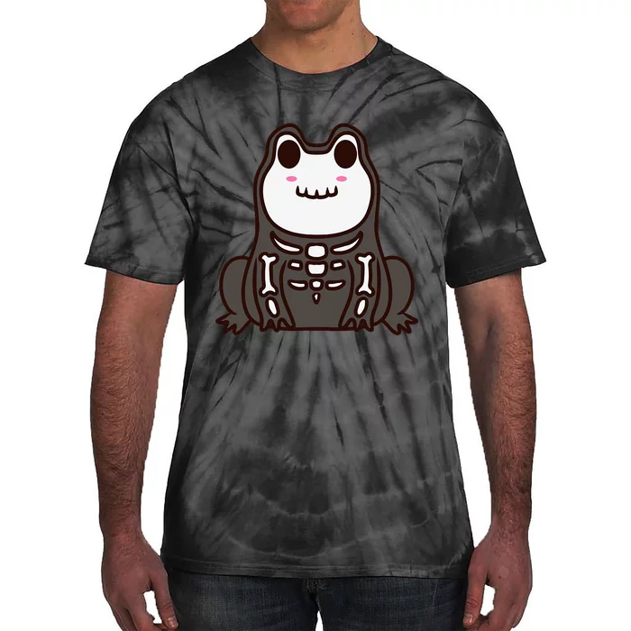 Spooky Frog Halloween Decor Tie-Dye T-Shirt