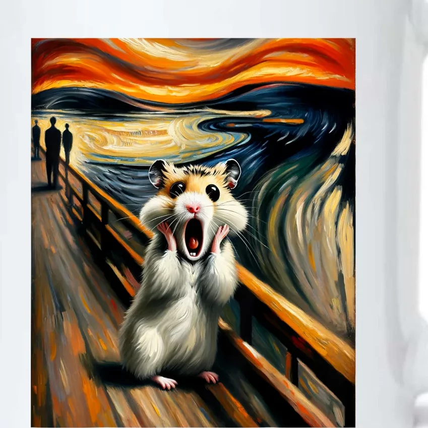 Scream For Hamster Lovers | Artistic Hamster Black Color Changing Mug