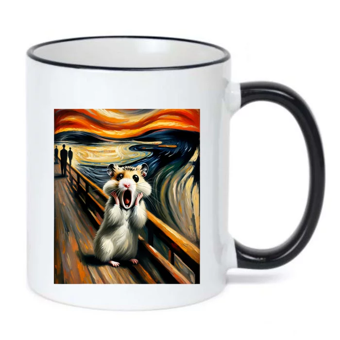 Scream For Hamster Lovers | Artistic Hamster Black Color Changing Mug