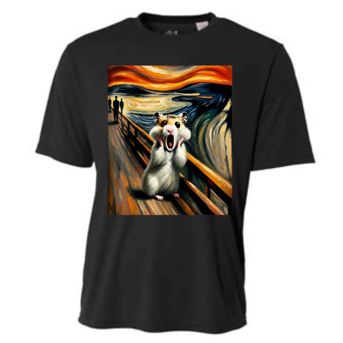 Scream For Hamster Lovers | Artistic Hamster Cooling Performance Crew T-Shirt