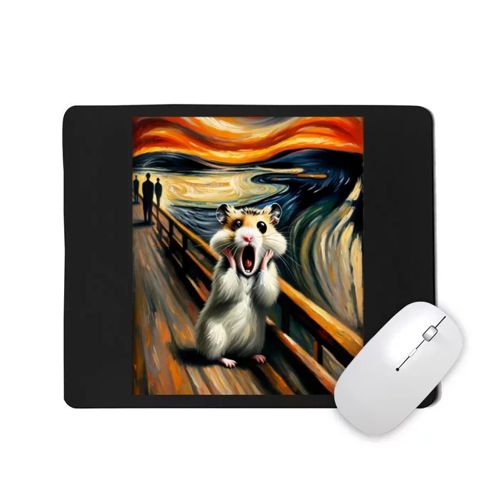 Scream For Hamster Lovers | Artistic Hamster Mousepad