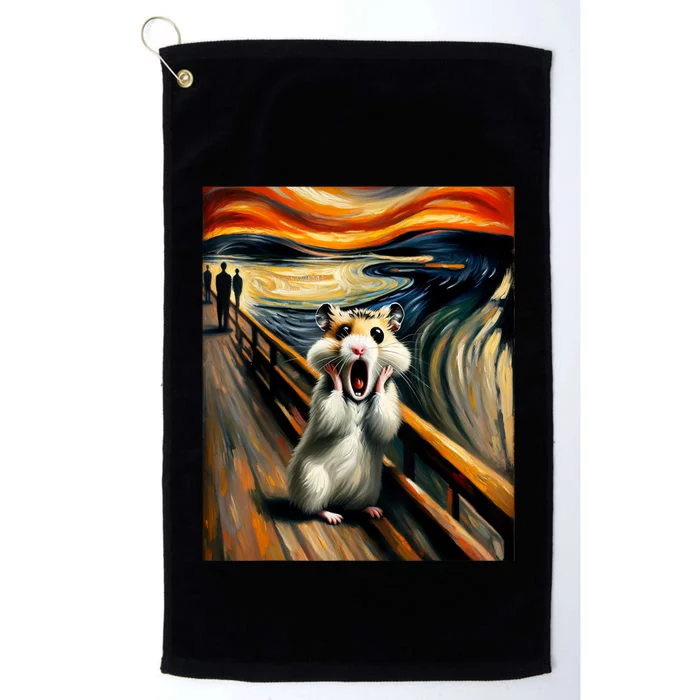 Scream For Hamster Lovers | Artistic Hamster Platinum Collection Golf Towel