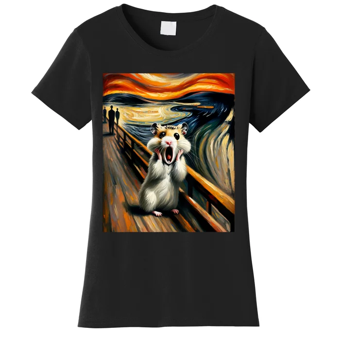 Scream For Hamster Lovers | Artistic Hamster Women's T-Shirt