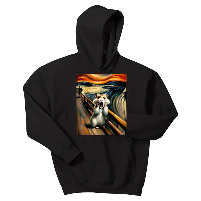 Scream For Hamster Lovers | Artistic Hamster Kids Hoodie