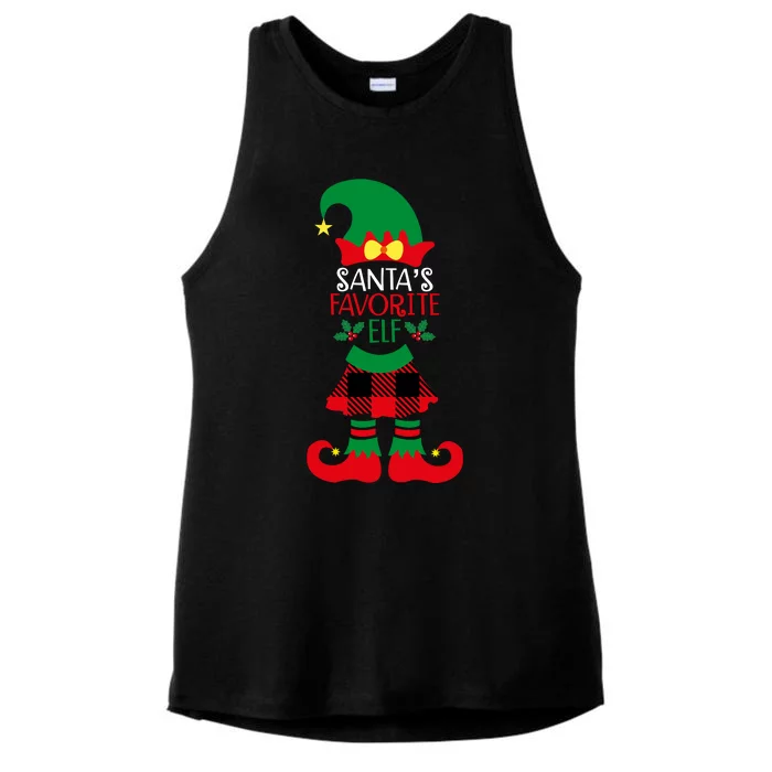 Santa's Favorite Helper Ladies Tri-Blend Wicking Tank