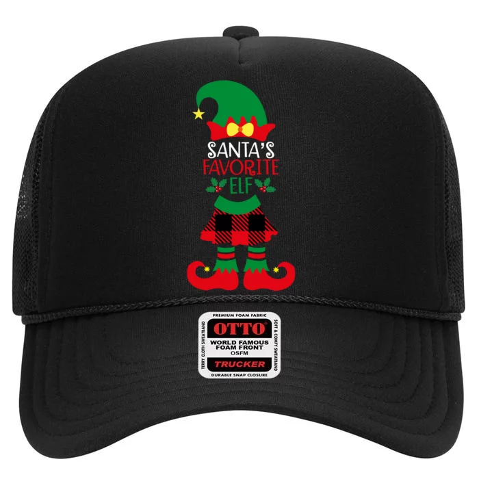 Santa's Favorite Helper High Crown Mesh Trucker Hat