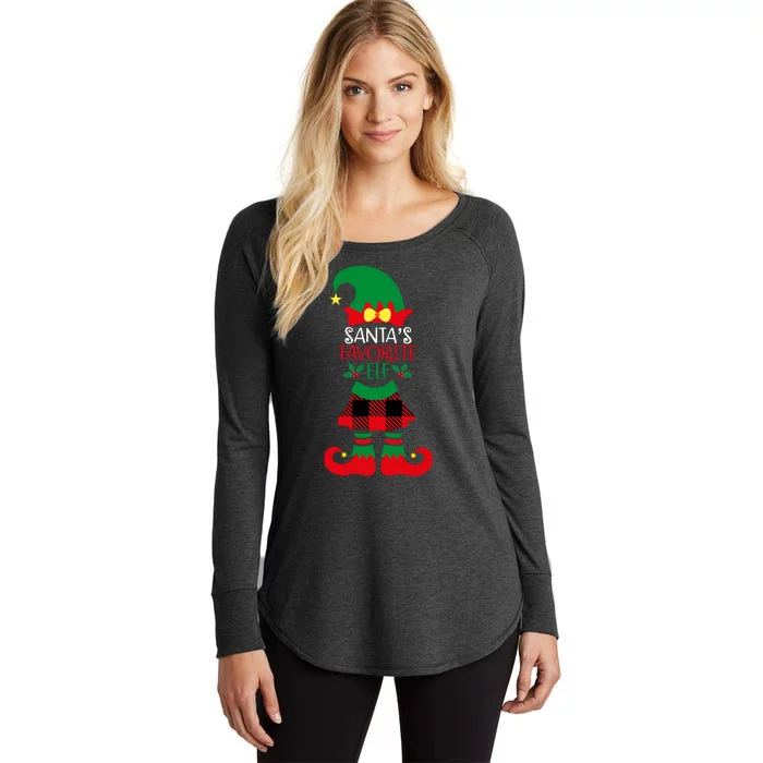 Santa's Favorite Helper Women's Perfect Tri Tunic Long Sleeve Shirt