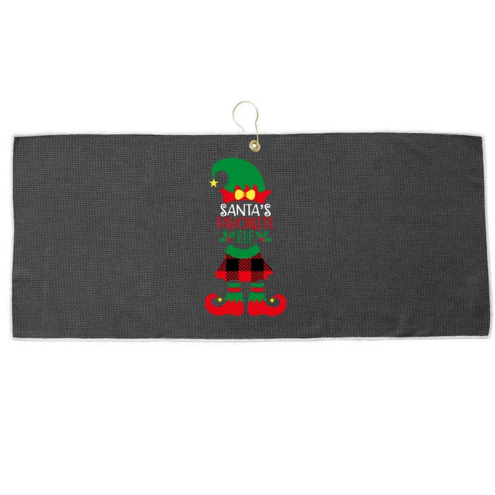 Santa's Favorite Helper Large Microfiber Waffle Golf Towel