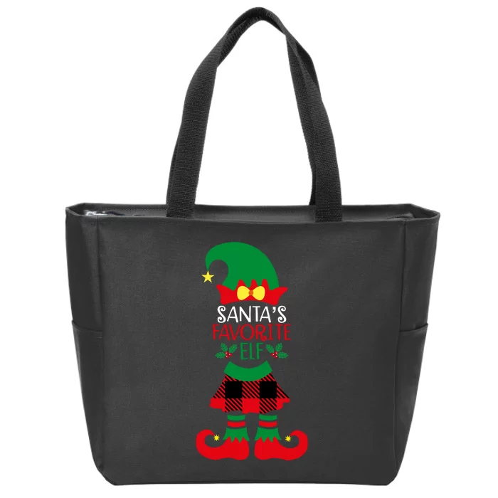 Santa's Favorite Helper Zip Tote Bag