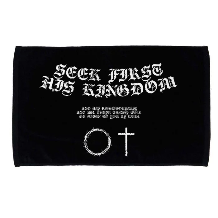 Seek First His Kingdom Premium Microfiber Hand Towel