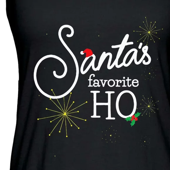 SantaS Favorite Ho Funny Christmas Cheeky Do It For Ho Ladies Essential Flowy Tank