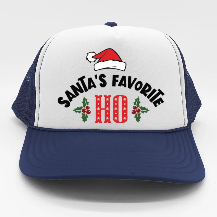 SantaS Favorite Ho Christmas Trucker Hat