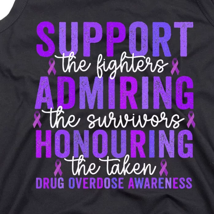 Support Fighters Honouring Taken Drug Overdose Awareness Gift Tank Top