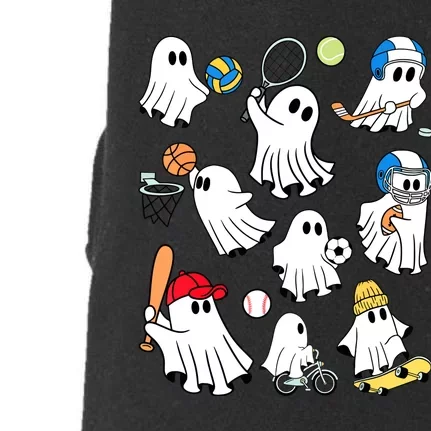 Sports Funny Halloween Collection Of Many Cute Baby Ghosts Gift Doggie 3-End Fleece Hoodie