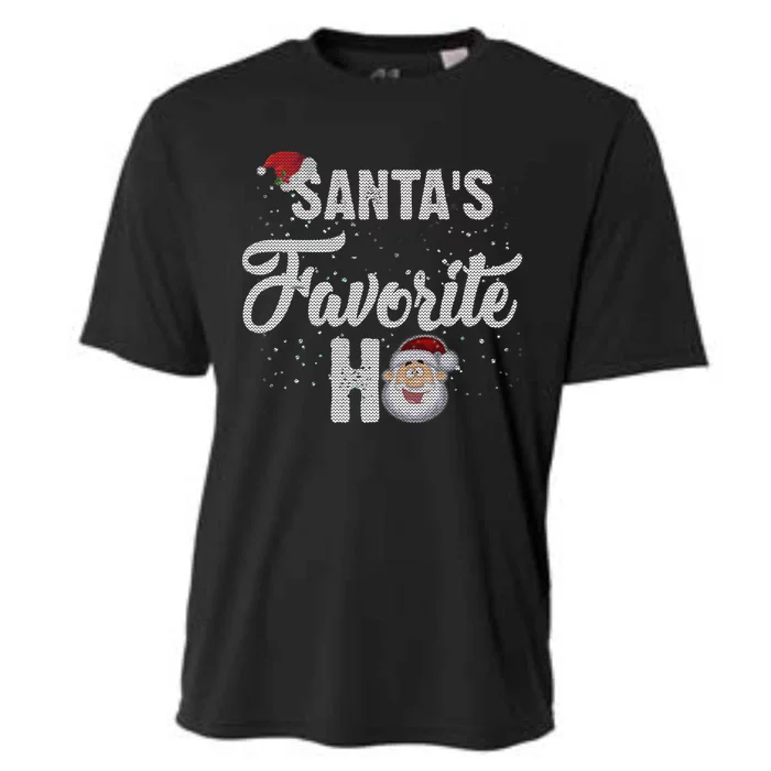 Santas Favorite Ho Funny Christmas Gift Cooling Performance Crew T-Shirt