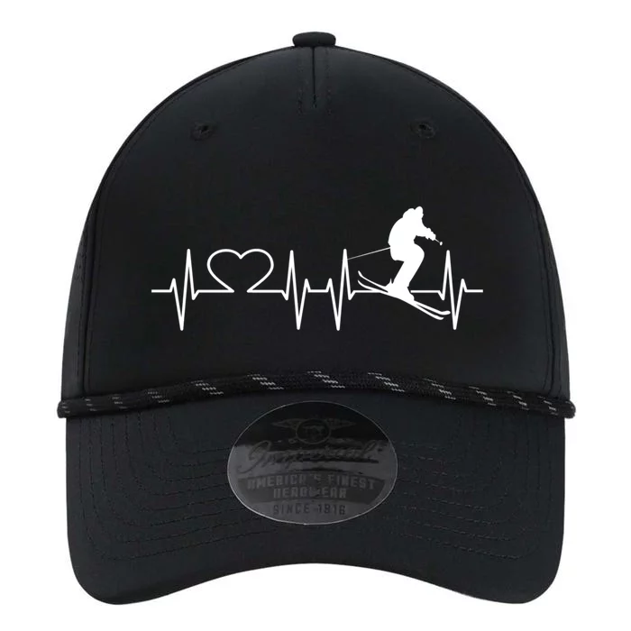 Ski Freestyle Heartbeat Skiing Lover Gift For Skier Performance The Dyno Cap