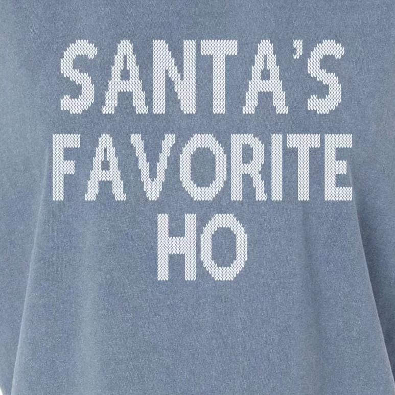 Santas Favorite Ho Funny Gift Garment-Dyed Women's Muscle Tee