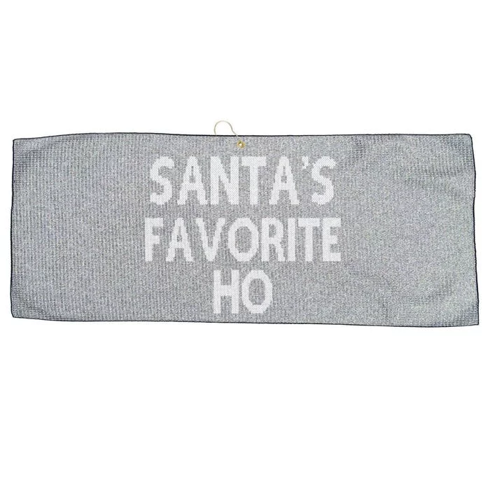 Santas Favorite Ho Funny Gift Large Microfiber Waffle Golf Towel