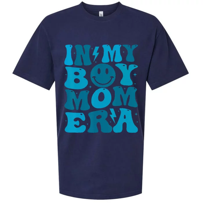 Smile Face In My Mom Era Groovy Mom Sueded Cloud Jersey T-Shirt