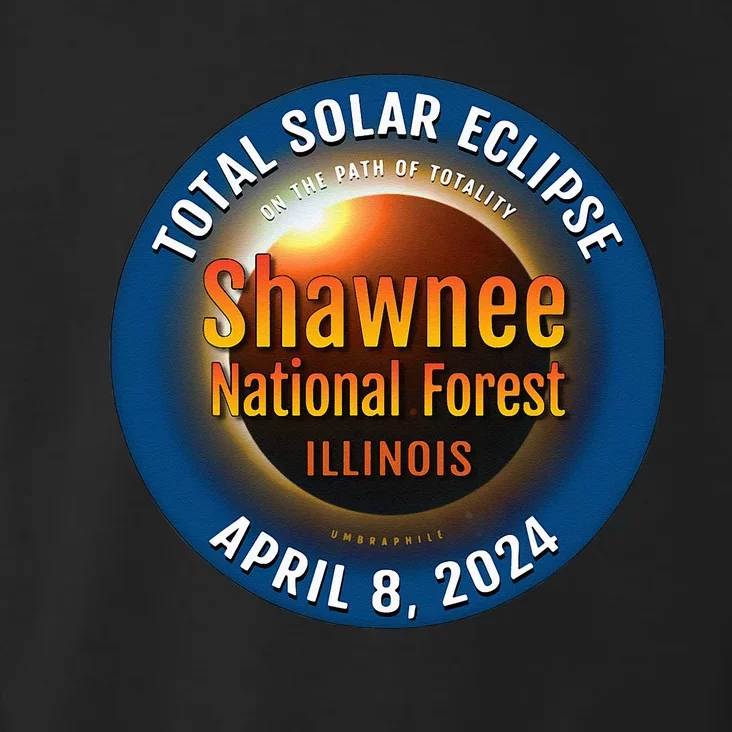 Shawnee Forest Illinois IL Total Solar Eclipse 2024 Toddler Hoodie