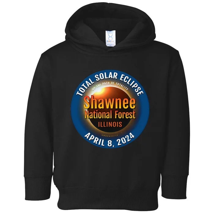 Shawnee Forest Illinois IL Total Solar Eclipse 2024 Toddler Hoodie