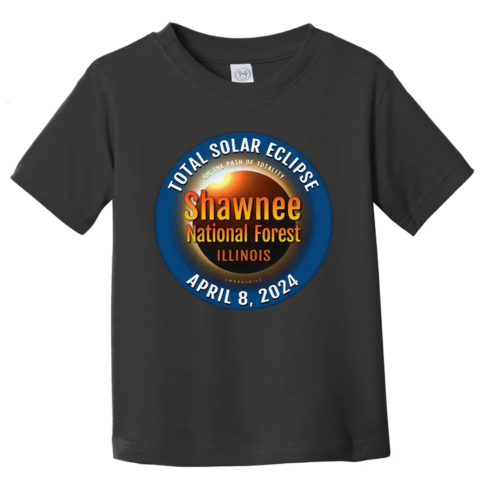 Shawnee Forest Illinois IL Total Solar Eclipse 2024 Toddler T-Shirt