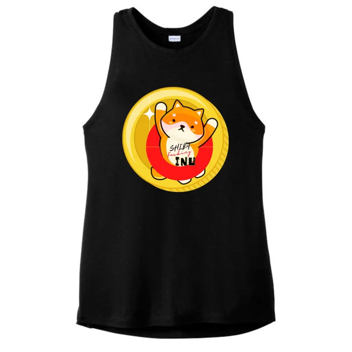 Shiba Fcking Inu Ladies Tri-Blend Wicking Tank