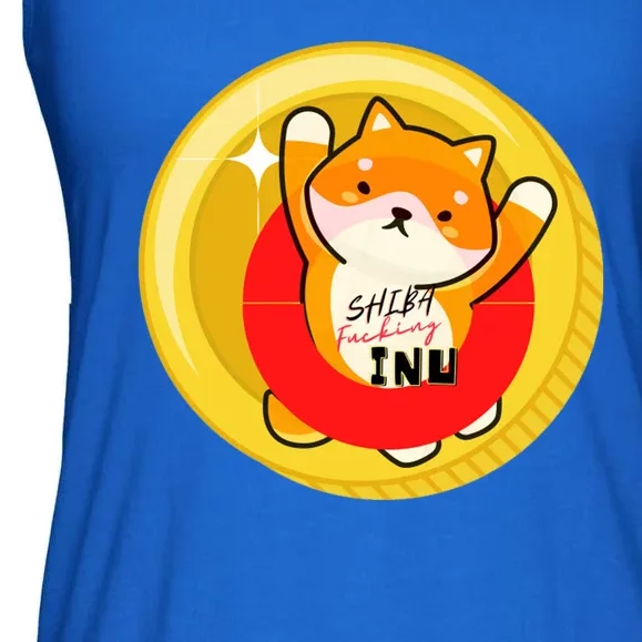 Shiba Fcking Inu Ladies Essential Flowy Tank