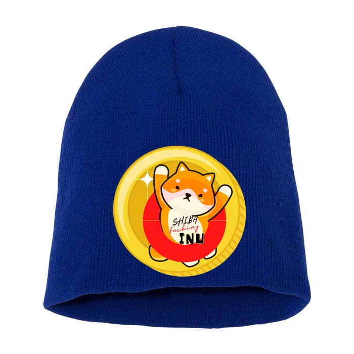 Shiba Fcking Inu Short Acrylic Beanie