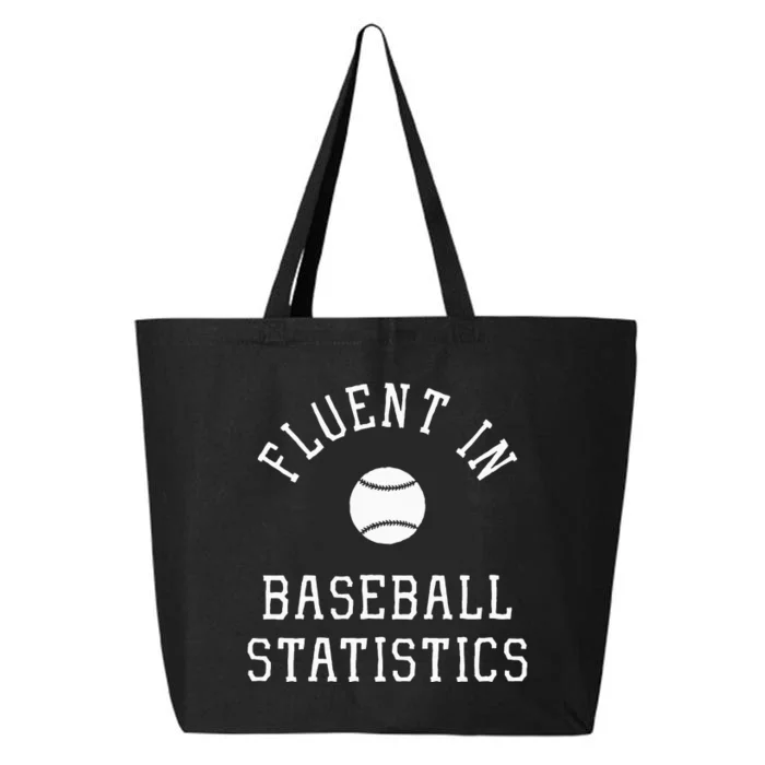 Sabermetric Fluent In Baseball Statistics Sport Data Analyst 25L Jumbo Tote