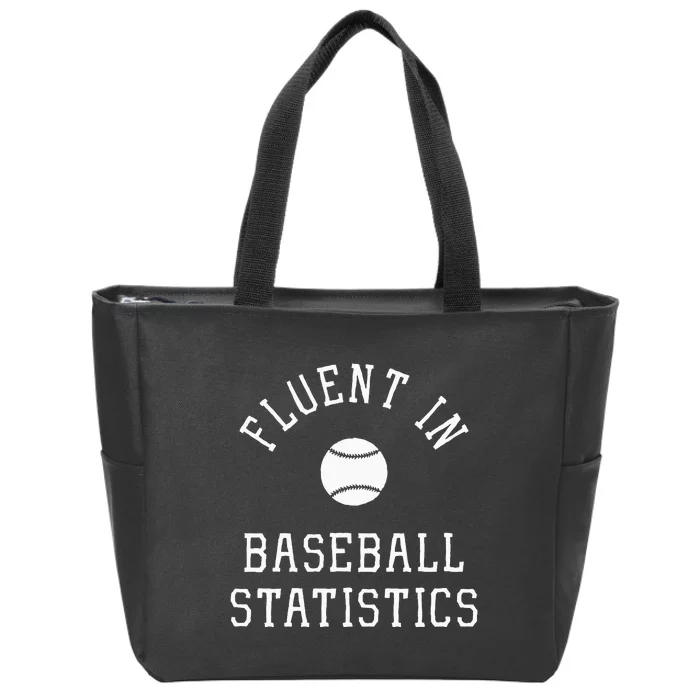 Sabermetric Fluent In Baseball Statistics Sport Data Analyst Zip Tote Bag