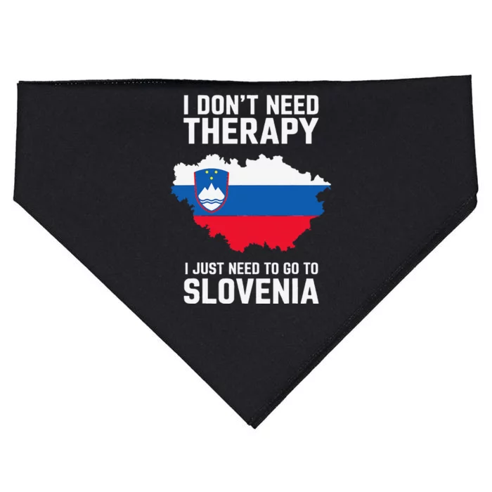 Slovenian Flag I Slovenia Flag I Vacation Slovenia USA-Made Doggie Bandana