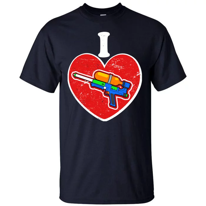 Summertime Fun I Love Super Soakers Water Guns Tall T-Shirt