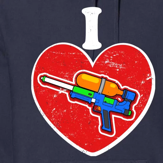 Summertime Fun I Love Super Soakers Water Guns Premium Hoodie