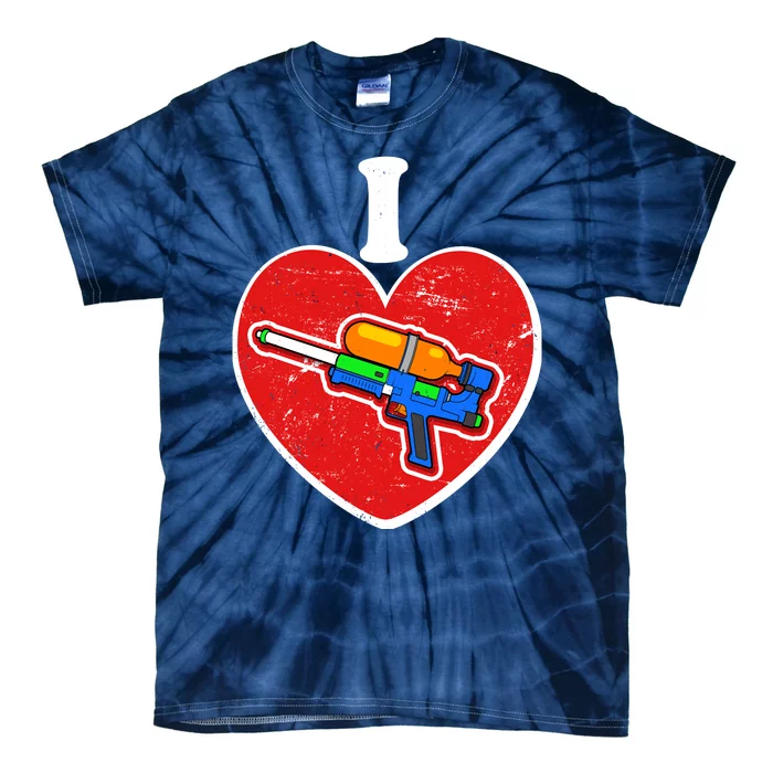 Summertime Fun I Love Super Soakers Water Guns Tie-Dye T-Shirt