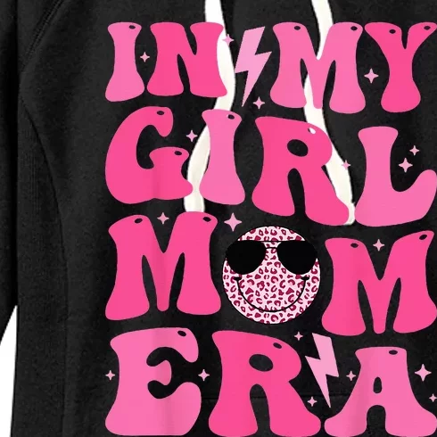 Smile Face In My Mom Era Groovy Mom Women's Fleece Hoodie