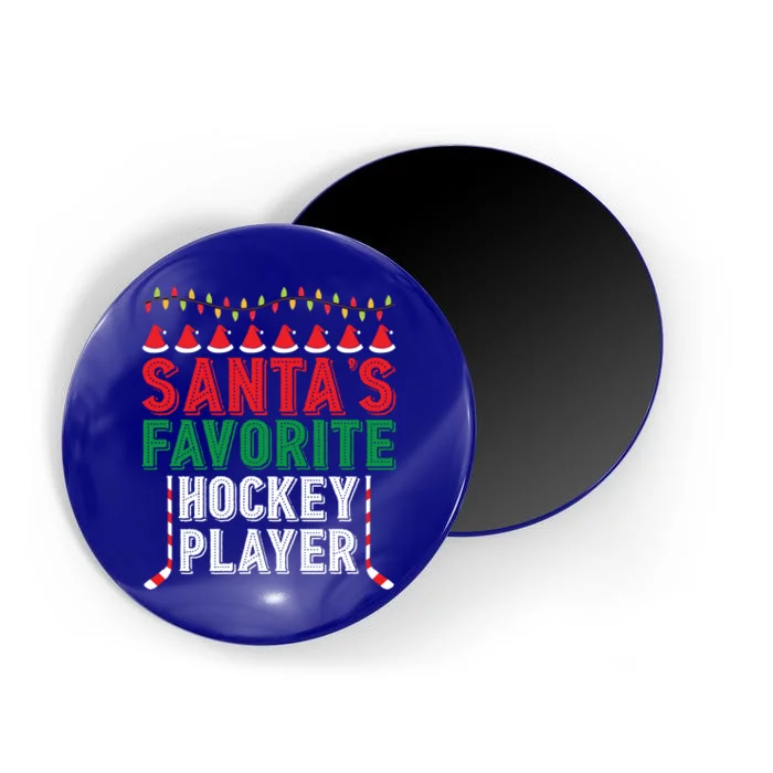 Santas Favorite Ice Hockey Player Christmas Ornat Xmas Meaningful Gift Magnet