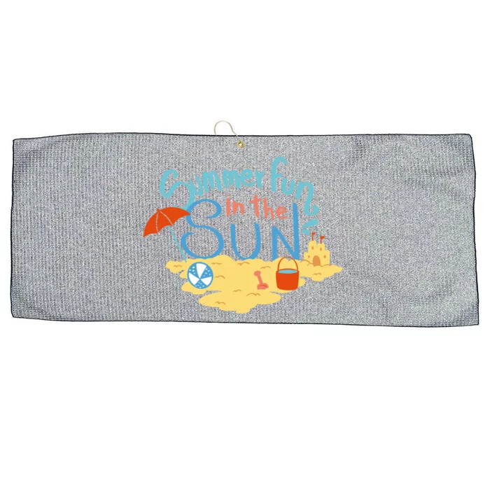 Summer Fun In The Sun Beach Vacation Holiday Gift Large Microfiber Waffle Golf Towel