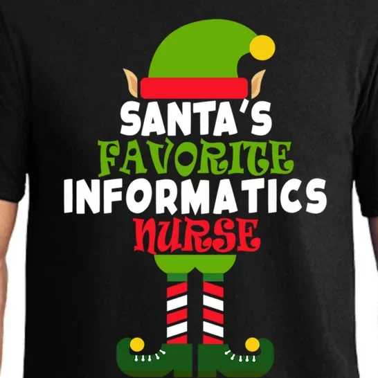 Santas Favorite Informatics Nurse Christmas Vacation Gift Pajama Set