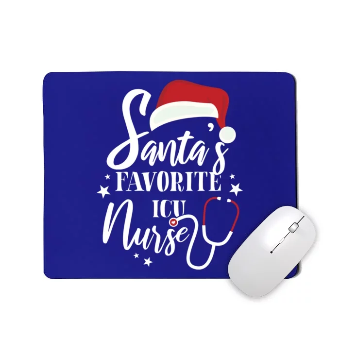 Santa Favorite Icu Nurse Outfit Funny Cute Xmas Cool Gift Mousepad