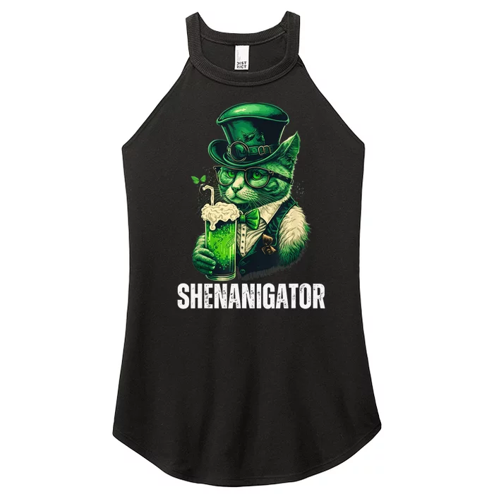 Shenanigator Funny Irish Shenanigans St Patricks Day Women’s Perfect Tri Rocker Tank