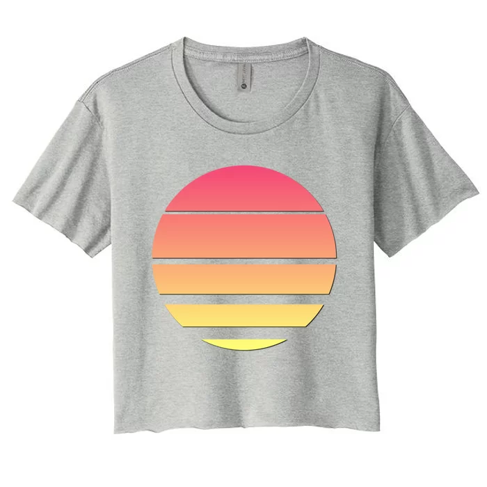 Summertime Fun In The Sun Funny Gift Women's Crop Top Tee